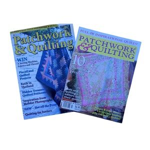 Patchwork & Quilting Magazines Lot 2 British Oct 2002 Australian Vol‎ 17 No 2